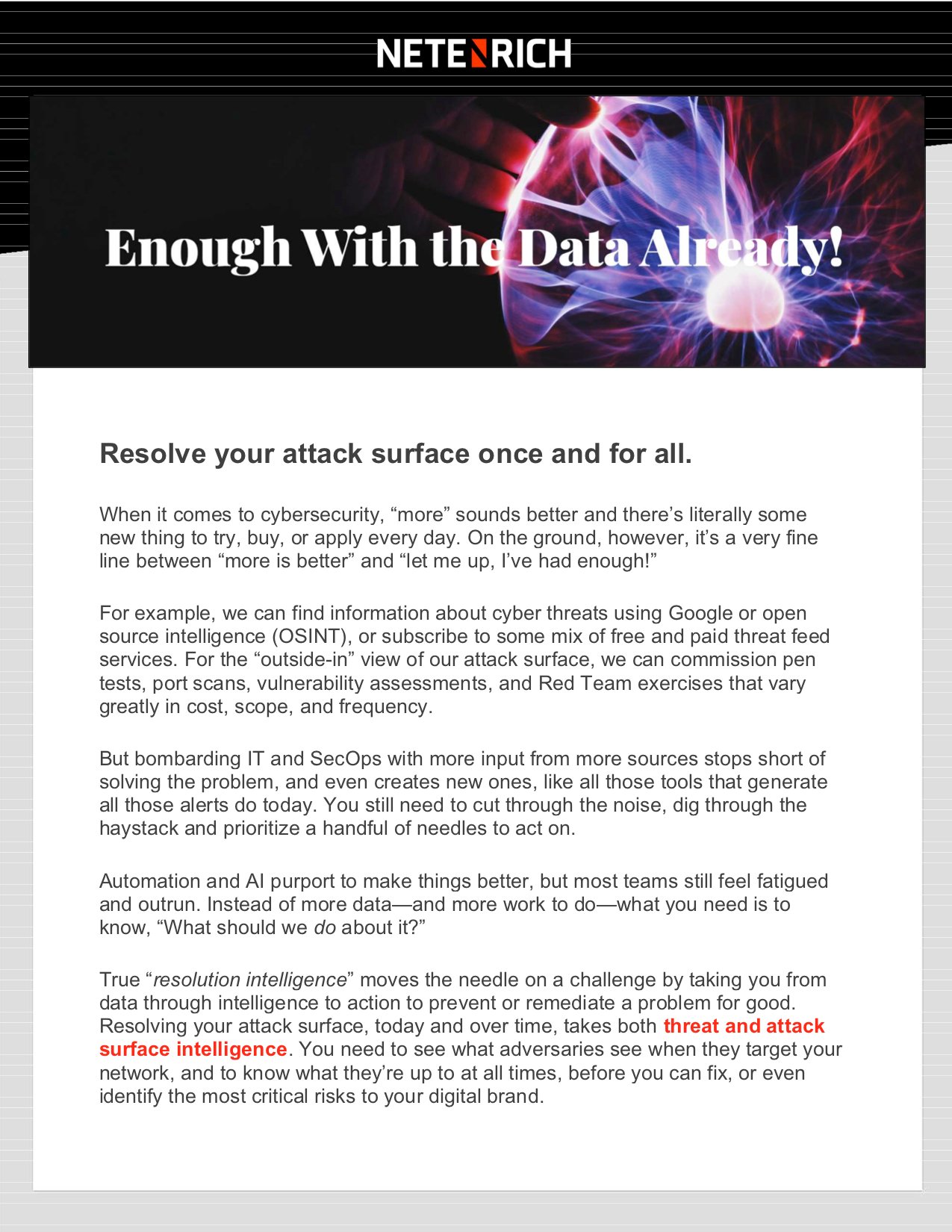 Enough With the Data Already_cover
