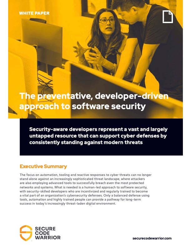 cover_The Preventative, Developer-Driven Approach to Software Security